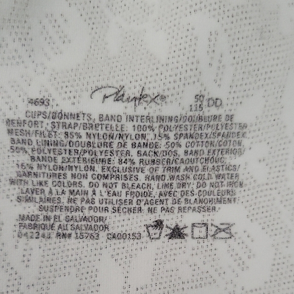 Playtex Classic White No Wire Full coverage Wide Straps Bra plus Size 50DD - Picture 7 of 8